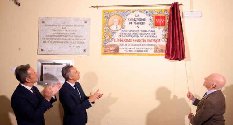 Máximo García Padrós homenageado em Madrid